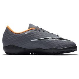 Kopačky Nike Hypervenom PhantomX 3 Academy Tf Jr AH7294-081-S šedá šedá 1