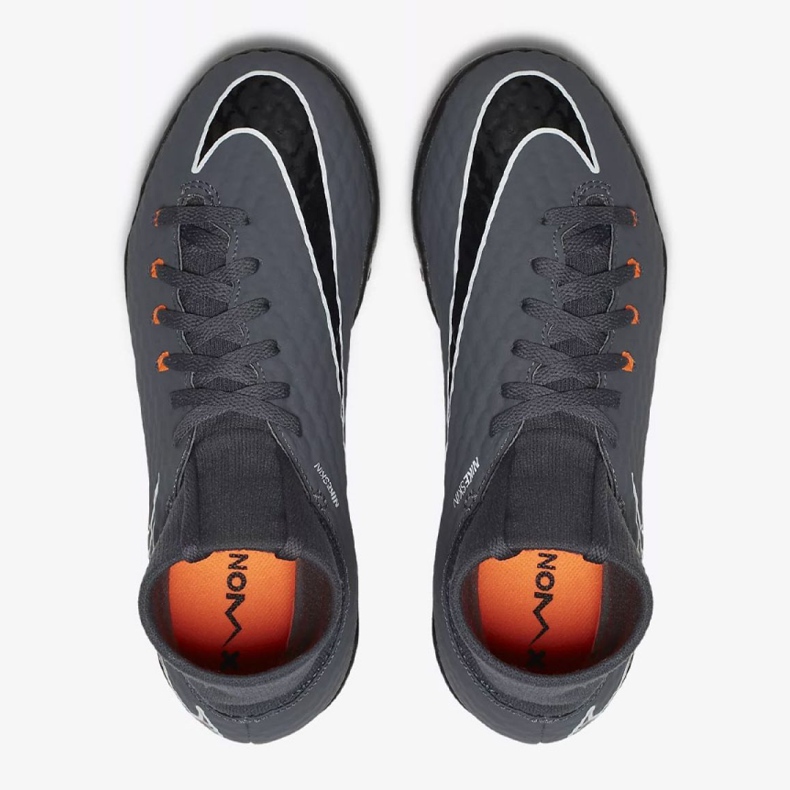 Kopačky Nike Hypervenom PhantomX 3 Academy Df Tf Jr AH7293-081-S šedá šedá 2