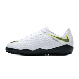 Kopačky Nike Hypervenom 3 Academy Tf Jr AJ3797-107 bílý bílý 1