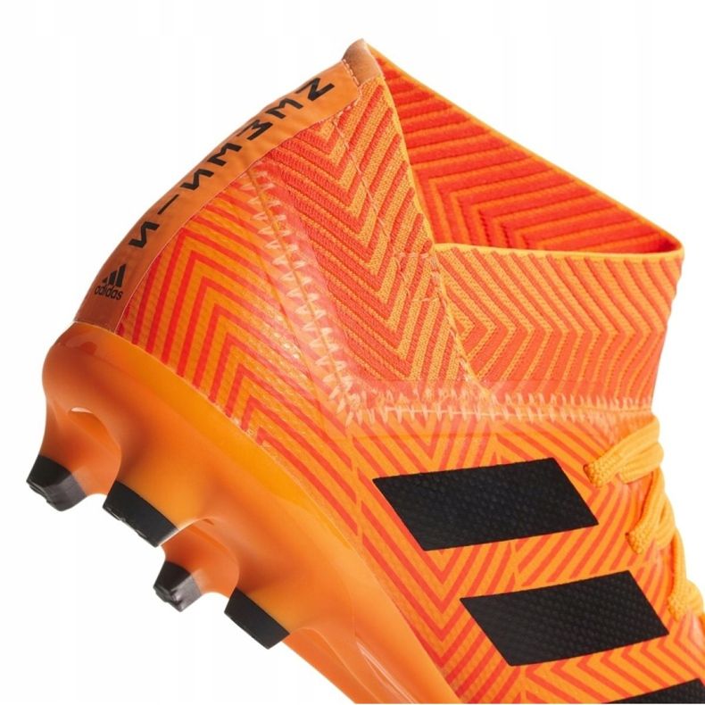 Kopačky Adidas Nemeziz 18.3 Fg Jr DB2352 vícebarevný oranžový 2
