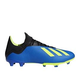 Kopačky Adidas X 18.3 Fg M DA9335 vícebarevný modrý 1 Kopačky Adidas X 18.3 Fg M DA9335 vícebarevný modrý 1