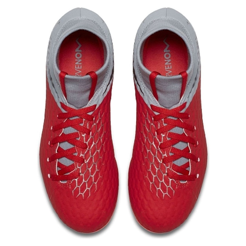 Kopačky Nike hypervenom Phantom 3 Academy Df Fg Jr AH7287-600 červený červený 1
