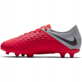 Kopačky Nike Hypervenom Phantom 3Club Fg Jr AJ4146-600 vícebarevný červený 1