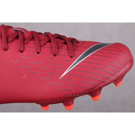 Kopačky Nike Mercurial Vapor 12 Academy Gs Mg Jr AH7347-606 červený červený 1