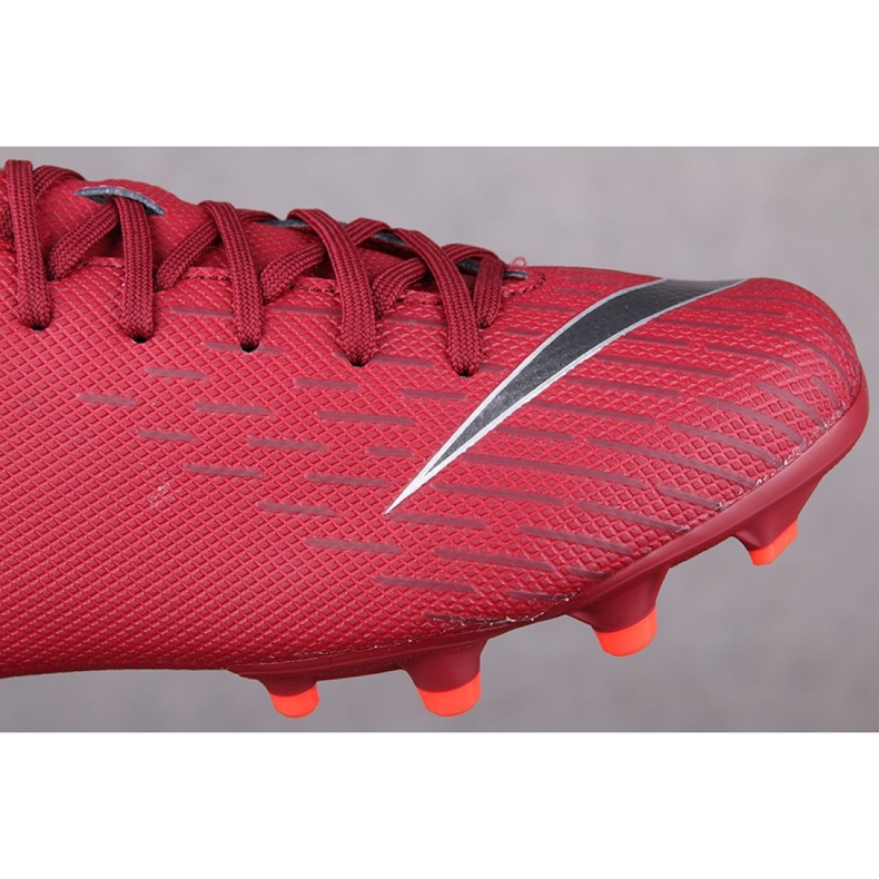 Kopačky Nike Mercurial Vapor 12 Academy Gs Mg Jr AH7347-606 červený červený 1