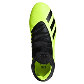 Kopačky Adidas X 18.3 Fg Jr DB2418 vícebarevný zelená 2 Kopačky Adidas X 18.3 Fg Jr DB2418 vícebarevný zelená 2