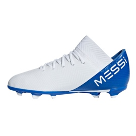 Kopačky Adidas Nemeziz Messi 18.3 FxG Jr DB2364 vícebarevný bílý 1 Kopačky Adidas Nemeziz Messi 18.3 FxG Jr DB2364 vícebarevný bílý 1