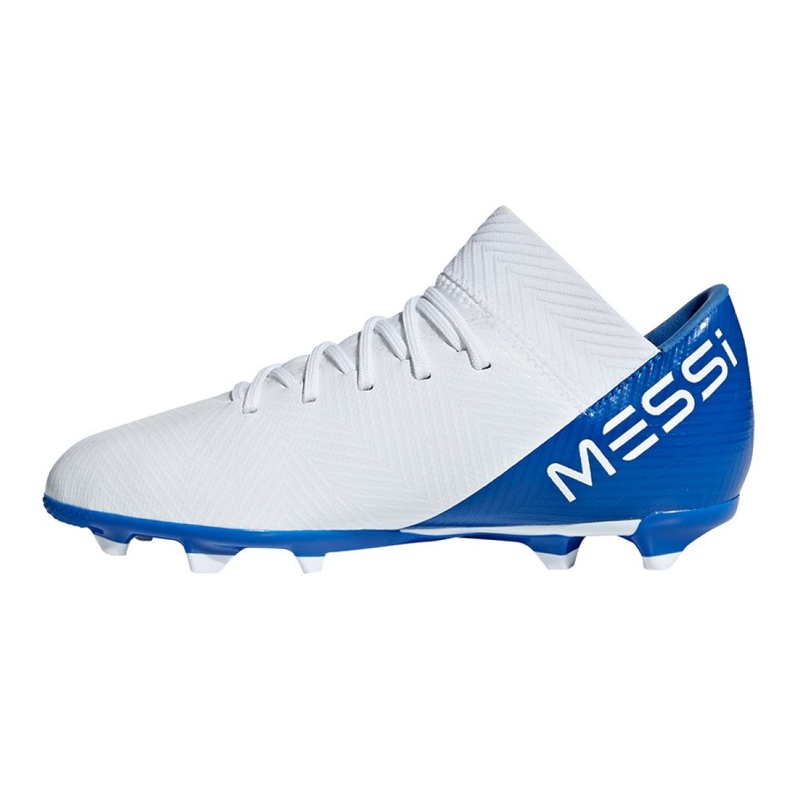 Kopačky Adidas Nemeziz Messi 18.3 FxG Jr DB2364 vícebarevný bílý 1 Kopačky Adidas Nemeziz Messi 18.3 FxG Jr DB2364 vícebarevný bílý 1