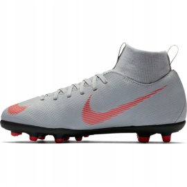 Bílé kopačky Nike Mercurial Superfly 6 Club Mg Jr AH7339 060 bílý bílý 2