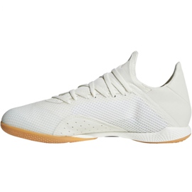 Sálová obuv adidas X Tango 18.3 In M DB2439 bílý béžový 2