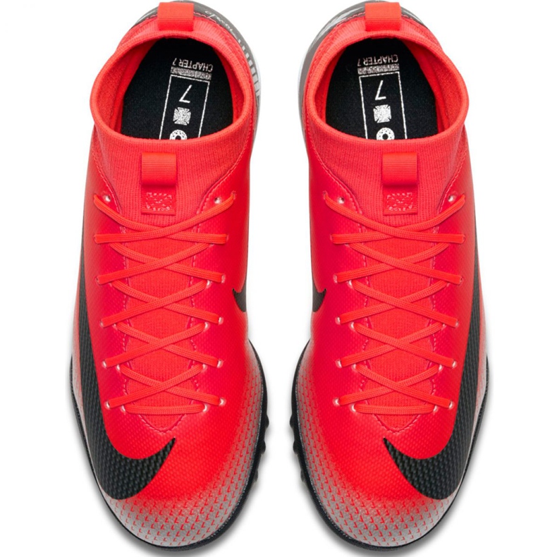 Kopačky Nike Mercurial Superfly X 6 Academy Gs CR7 Tf Jr AJ3112-600 červený červený 1