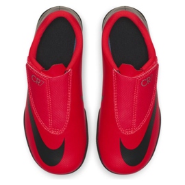 Sálová obuv Nike Mercurial Vapor 12 Club Ps (V) CR7 Ic Jr AJ3107-600 červený červený 1
