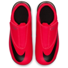 Nike Mercurial Vapor 12 Club Ps V CR7 Mg Jr AJ3096-600 vícebarevný červený 2