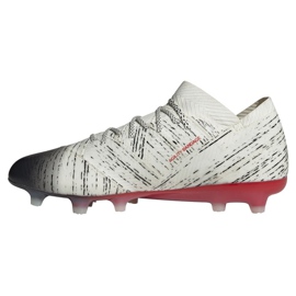 Kopačky Adidas Nemeziz 18.1 Fg M BB9425 bílý bílý 1