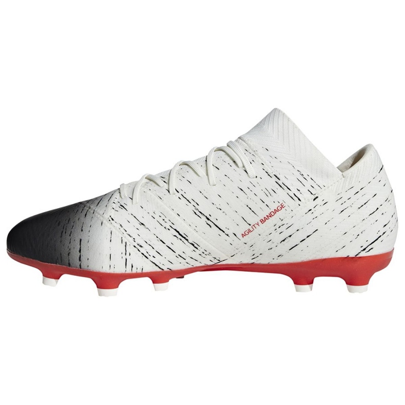 Kopačky Adidas Nemeziz 18.2 Fg M D97980 bílý bílý 1