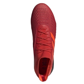 Kopačky Adidas Predator 19.1 Fg M BC0552 vícebarevný červený 2