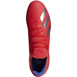Kopačky Adidas X 18.3 Fg M BB9367 vícebarevný červený 1