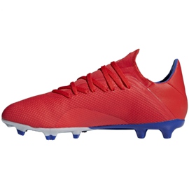 Kopačky Adidas X 18.3 Fg M BB9367 vícebarevný červený 2