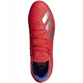 Kopačky Adidas X 18.3 Tf M BB9399 pomeranče a červené vícebarevný 1