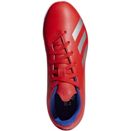 Sálová obuv adidas X 18.4 In Jr BB9410 vícebarevný červený 1