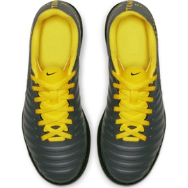 Kopačky Nike Tiempo Legend 7 Club Tf Jr AH7261-070 černá šedá 2