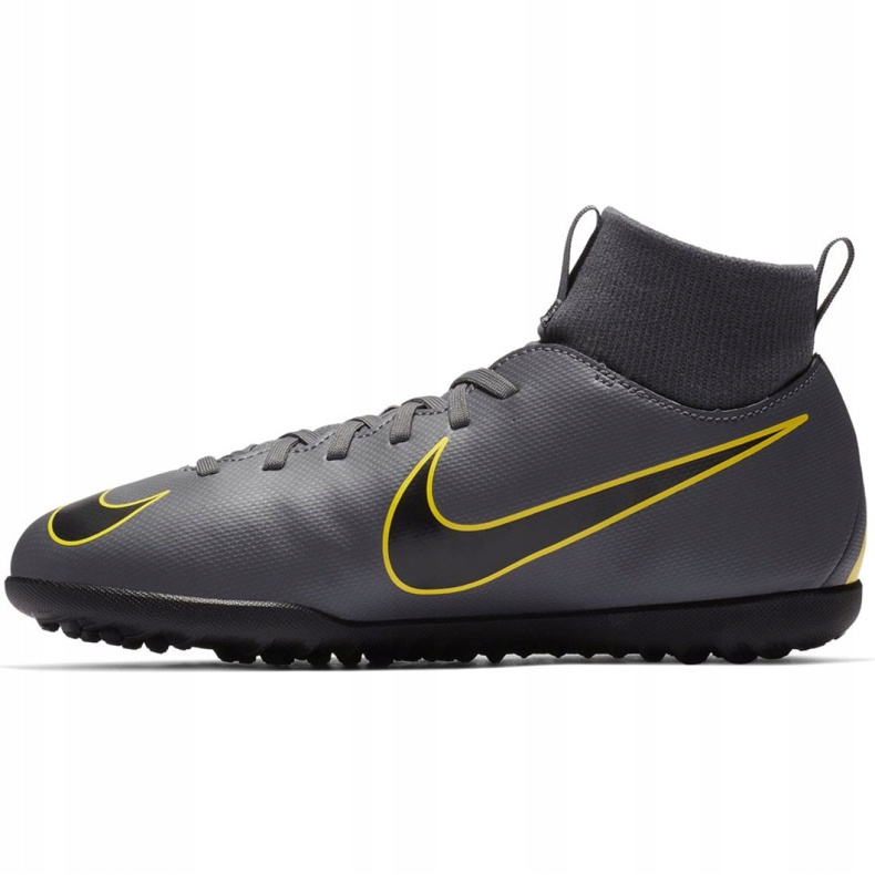 Kopačky Nike Mercurial Superfly X 6 Club Tf Jr AH7345-070 černá šedá 1