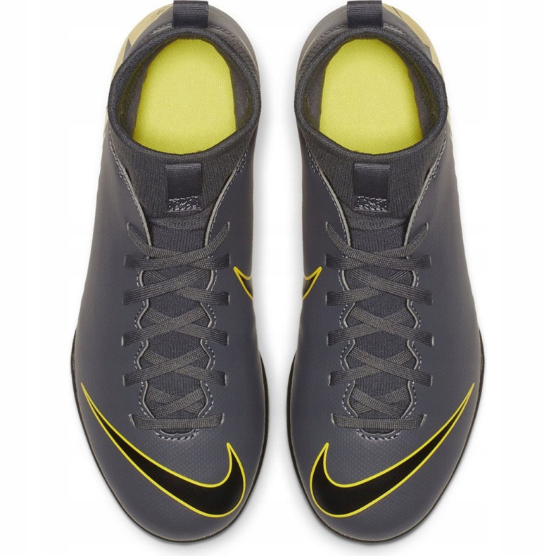 Kopačky Nike Mercurial Superfly X 6 Club Tf Jr AH7345-070 černá šedá 2