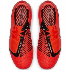 Kopačky Nike Phantom Venom Elite Fg Jr AO0401-600 vícebarevný červený 2