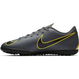Kopačky Nike Mercurial Vapor X 12 Club Tf Jr AH7355-070 černá šedá 1