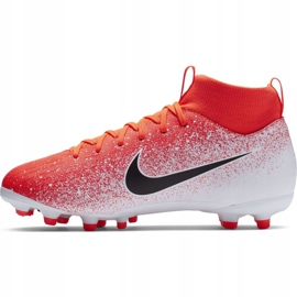 Kopačky Nike Mercurial Superfly 6 Academy Mg Jr AH7337-801 vícebarevný červený 2