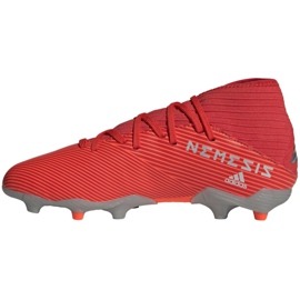 Kopačky Adidas Nemeziz 19.3 Fg Jr F99951 červený červený 2