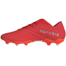 Kopačky Adidas Nemeziz 19.2 Fg M F34385 červené červené 2