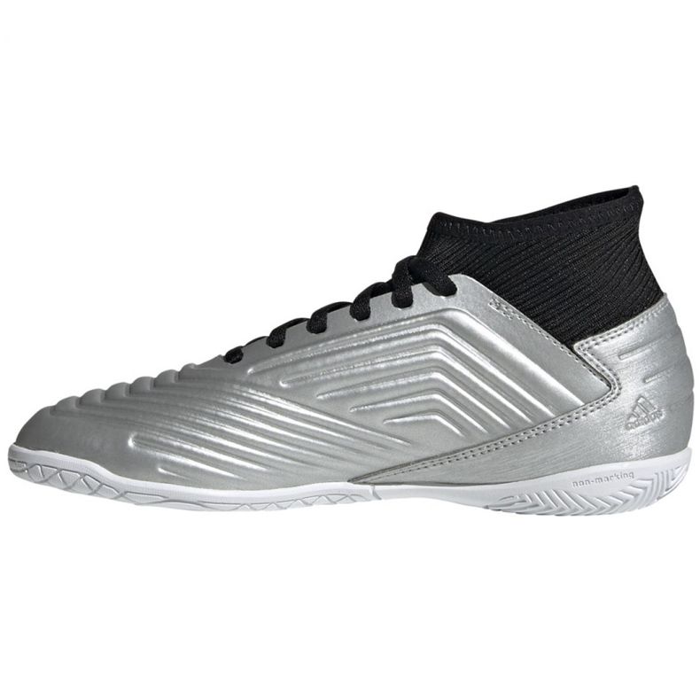 Sálová obuv adidas Predator 19.3 In Jr G25806 šedá stříbro 1