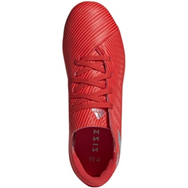 Kopačky Adidas Nemeziz 19.4 FxG Jr F99948 červený červený 1