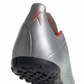 Kopačky Adidas X 19.4 Tf M F35344 vícebarevný stříbro 2