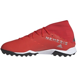 Kopačky Adidas Nemeziz 19.3 Tf M F34427 červené červené 2 Kopačky Adidas Nemeziz 19.3 Tf M F34427 červené červené 2