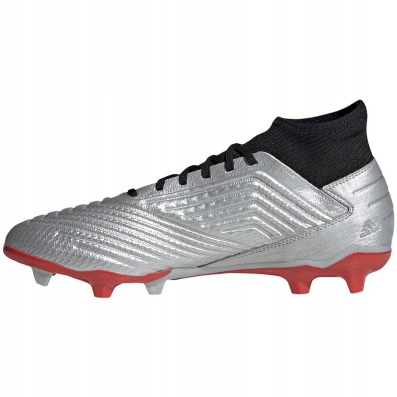 Kopačky Adidas Predator 19.3 Fg M F35595 červený stříbro 1