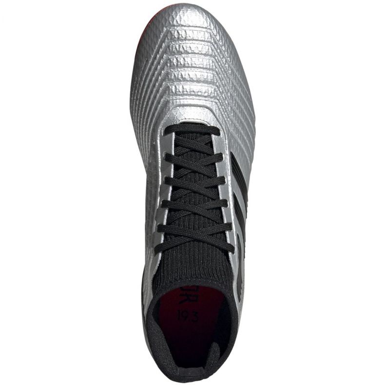 Kopačky Adidas Predator 19.3 Fg M F35595 červené stříbrný 2