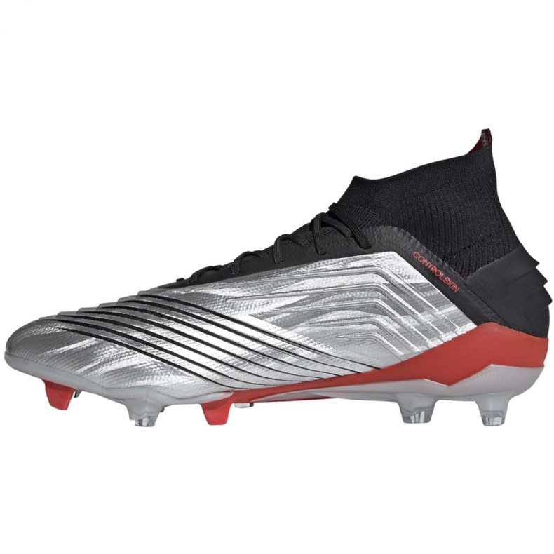 Kopačky Adidas Predator 19.1 Fg M F35607 šedá stříbrný 1 Kopačky Adidas Predator 19.1 Fg M F35607 šedá stříbrný 1