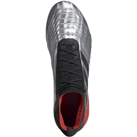 Kopačky Adidas Predator 19.1 Fg M F35607 šedá stříbrný 2 Kopačky Adidas Predator 19.1 Fg M F35607 šedá stříbrný 2