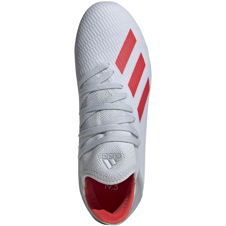 Kopačky Adidas X 19.3 Fg Jr F35365 vícebarevný stříbrný 2 Kopačky Adidas X 19.3 Fg Jr F35365 vícebarevný stříbrný 2