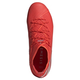 Kopačky Adidas Nemeziz 19.1 Fg Jr F99955 červený červený 2