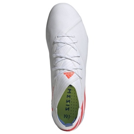 Kopačky Adidas Nemeziz Messi 19.1 Fg M F34402 bílý bílý 2