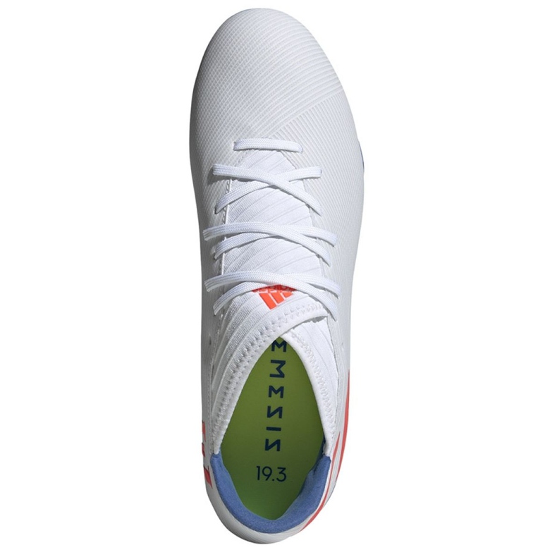Kopačky Adidas Nemeziz Messi 19.3 Fg M F34400 bílý bílý 2 Kopačky Adidas Nemeziz Messi 19.3 Fg M F34400 bílý bílý 2