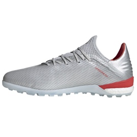 Kopačky Adidas X 19.1 Tf M G25752 vícebarevný stříbrný 1