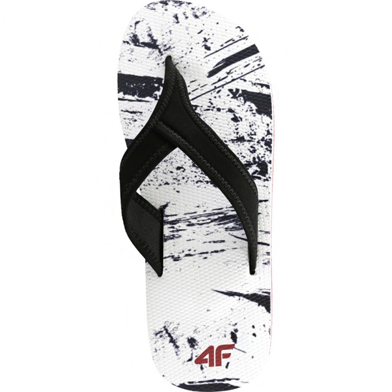 Pantofle 4F H4L19 KLM004 90A bílý černá vícebarevný 1