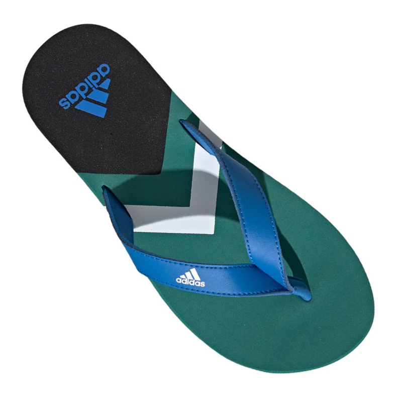 Žabky adidas Eezay Flip Flop M F35025 modrý vícebarevný zelený 1