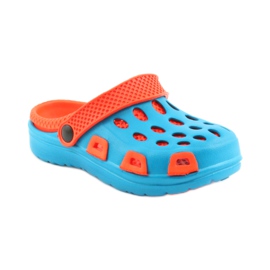 Aqua-speed pantofle modrý oranžový 1