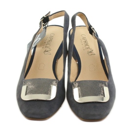 Dámské sandály Caprice s přezkou 29500 námořnická modrá 3