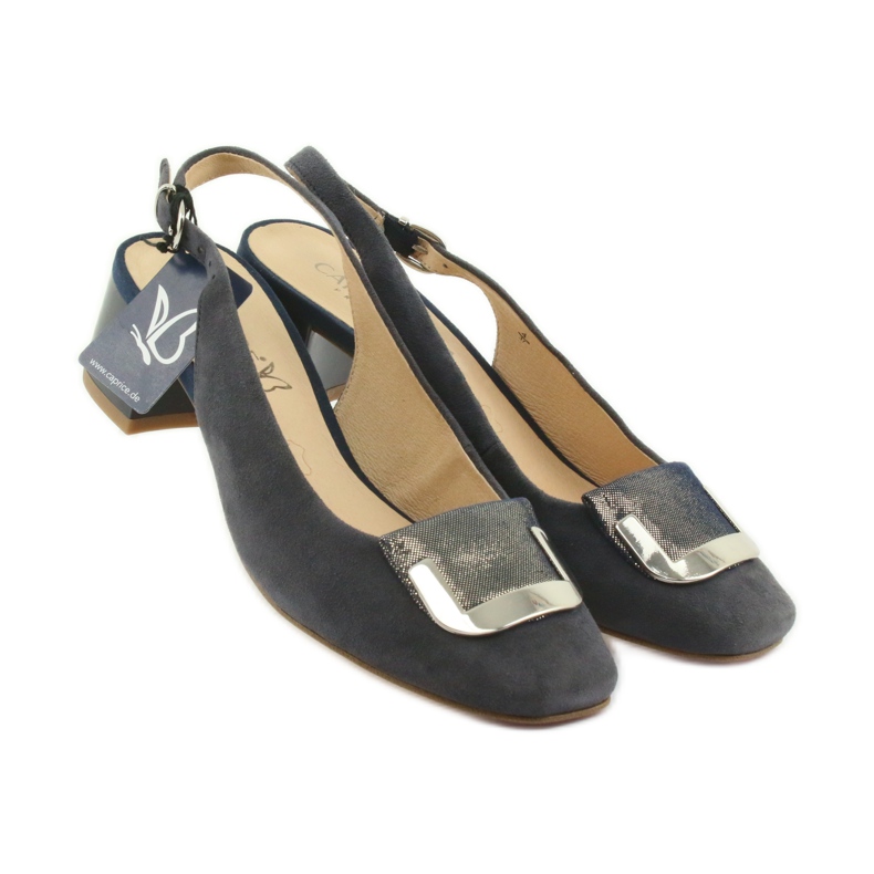 Dámské sandály Caprice s přezkou 29500 námořnická modrá 4